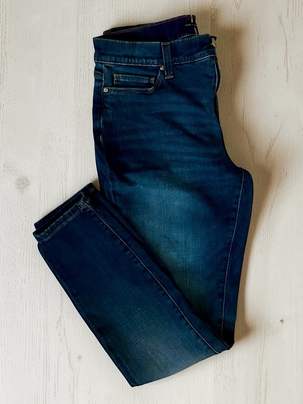 Tommy Hilfiger Women's Skinny Jeans - Dark Blue Size 10